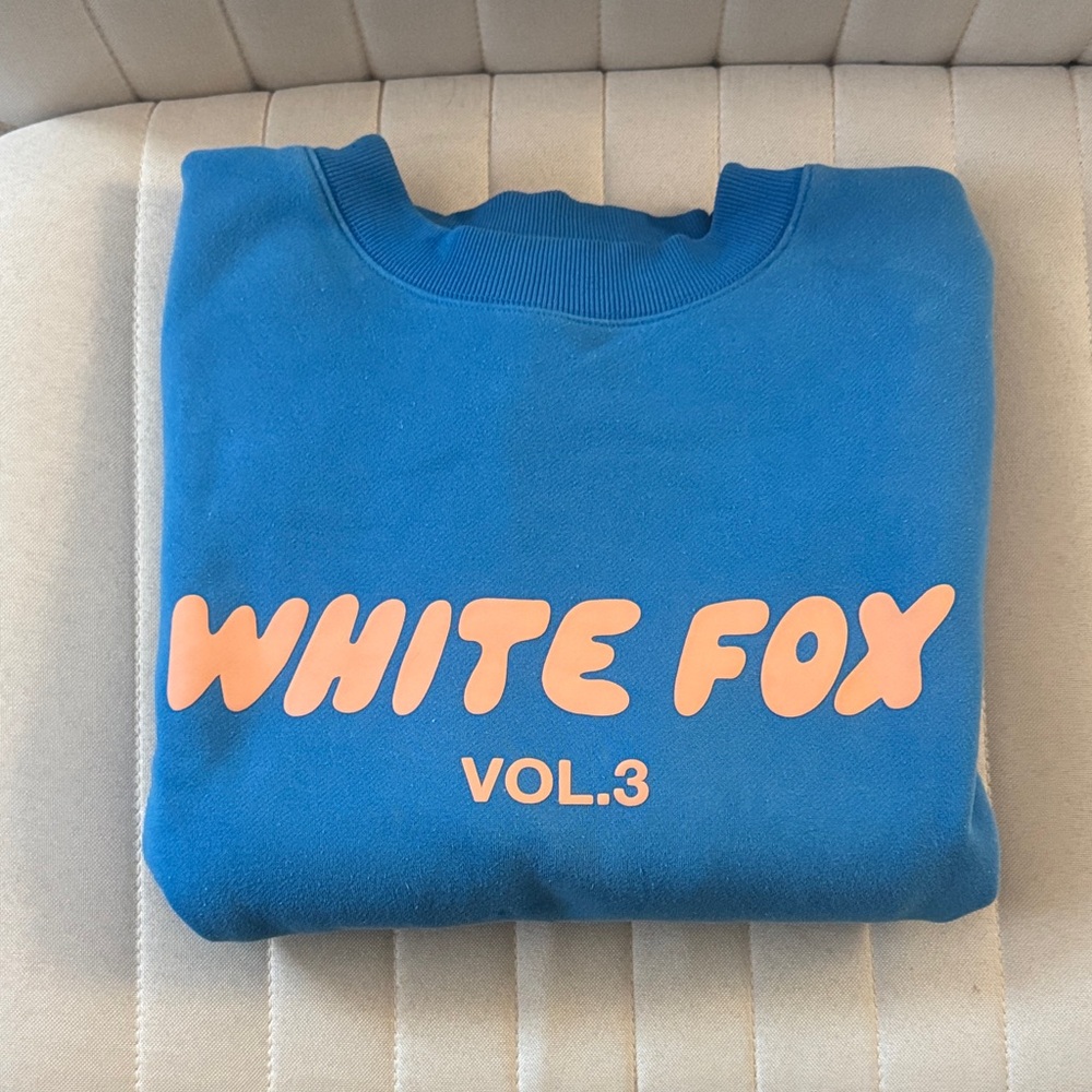 White Fox Blue Crewneck